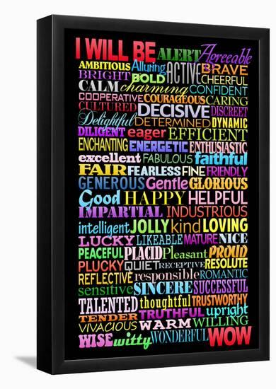 I Will Be Motivational Art Poster Print-null-Framed Poster