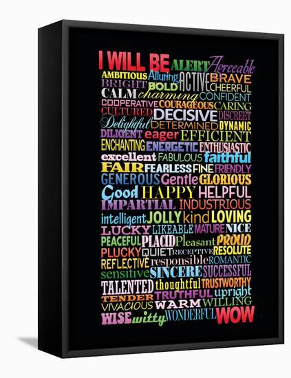 I Will Be Motivational Art Poster Print-null-Framed Stretched Canvas