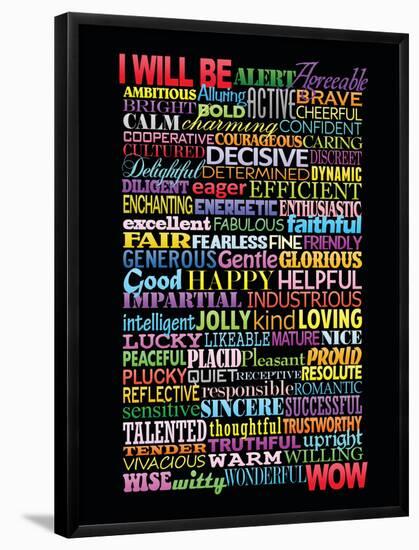 I Will Be Motivational Art Poster Print-null-Framed Poster