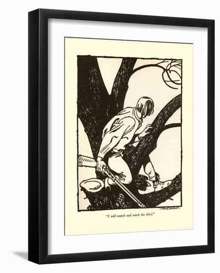 I Will Watch And Catch The Thief-Frank Dobias-Framed Art Print