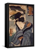 I Wish He Were Here-Kuniyoshi Utagawa-Framed Stretched Canvas