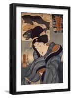 I Wish He Were Here-Kuniyoshi Utagawa-Framed Giclee Print