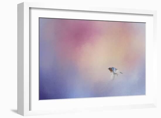 I Wish I Could Fly - Bluebird 1-Jai Johnson-Framed Giclee Print