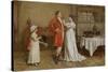 I Wish You Luck-George Goodwin Kilburne-Stretched Canvas