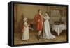 I Wish You Luck-George Goodwin Kilburne-Framed Stretched Canvas