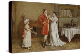 I Wish You Luck-George Goodwin Kilburne-Stretched Canvas