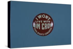 I Won't Live with Jim Crow Button-David J. Frent-Stretched Canvas