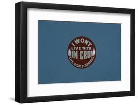 I Won't Live with Jim Crow Button-David J. Frent-Framed Photographic Print