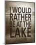 I Would Rather Be At The Lake-Sparx Studio-Mounted Art Print