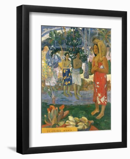 Ia Orana Maria (Hail Mary), 1891-Paul Gauguin-Framed Giclee Print