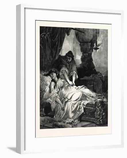 Iachimo and Imogen, William Shakespeare's Play Cymbeline-Sandor Liezen-Meyer-Framed Giclee Print