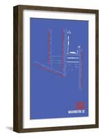 IAD Airport Layout-08 Left-Framed Giclee Print