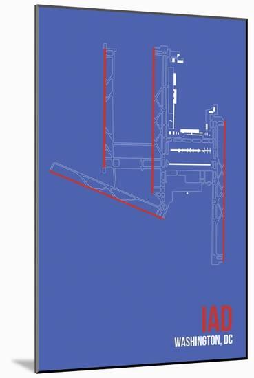 IAD Airport Layout-08 Left-Mounted Giclee Print