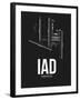 IAD Washington Airport Black-NaxArt-Framed Art Print