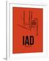 IAD Washington Airport Orange-NaxArt-Framed Art Print