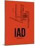 IAD Washington Airport Orange-NaxArt-Mounted Art Print