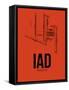 IAD Washington Airport Orange-NaxArt-Framed Stretched Canvas