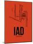IAD Washington Airport Orange-NaxArt-Mounted Art Print