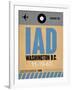 IAD Washington Luggage Tag 1-NaxArt-Framed Art Print