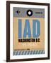 IAD Washington Luggage Tag 1-NaxArt-Framed Art Print