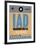 IAD Washington Luggage Tag 1-NaxArt-Framed Art Print