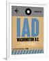 IAD Washington Luggage Tag 1-NaxArt-Framed Art Print