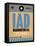 IAD Washington Luggage Tag 1-NaxArt-Framed Stretched Canvas