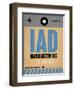 IAD Washington Luggage Tag 1-NaxArt-Framed Premium Giclee Print