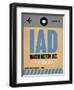 IAD Washington Luggage Tag 1-NaxArt-Framed Premium Giclee Print