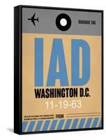 IAD Washington Luggage Tag 1-NaxArt-Framed Stretched Canvas