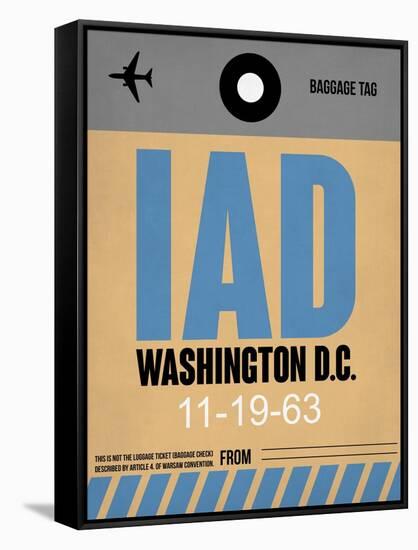 IAD Washington Luggage Tag 1-NaxArt-Framed Stretched Canvas