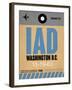 IAD Washington Luggage Tag 1-NaxArt-Framed Art Print