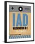 IAD Washington Luggage Tag 1-NaxArt-Framed Art Print