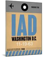 IAD Washington Luggage Tag 1-NaxArt-Mounted Art Print