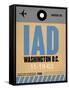 IAD Washington Luggage Tag 1-NaxArt-Framed Stretched Canvas