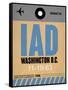 IAD Washington Luggage Tag 1-NaxArt-Framed Stretched Canvas