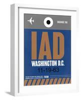 IAD Washington Luggage Tag 2-NaxArt-Framed Art Print