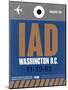 IAD Washington Luggage Tag 2-NaxArt-Mounted Art Print