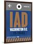 IAD Washington Luggage Tag 2-NaxArt-Framed Art Print