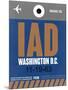 IAD Washington Luggage Tag 2-NaxArt-Mounted Art Print