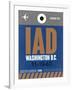 IAD Washington Luggage Tag 2-NaxArt-Framed Art Print