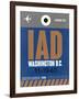 IAD Washington Luggage Tag 2-NaxArt-Framed Art Print