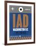 IAD Washington Luggage Tag 2-NaxArt-Framed Art Print