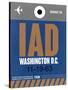 IAD Washington Luggage Tag 2-NaxArt-Stretched Canvas