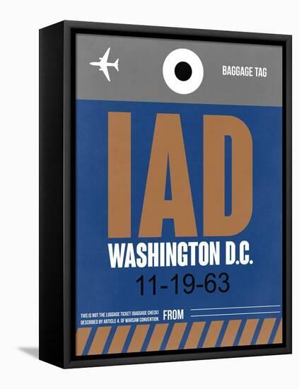 IAD Washington Luggage Tag 2-NaxArt-Framed Stretched Canvas