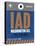 IAD Washington Luggage Tag 2-NaxArt-Stretched Canvas