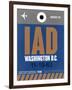 IAD Washington Luggage Tag 2-NaxArt-Framed Art Print