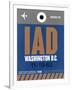 IAD Washington Luggage Tag 2-NaxArt-Framed Art Print