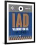 IAD Washington Luggage Tag 2-NaxArt-Framed Art Print