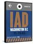 IAD Washington Luggage Tag 2-NaxArt-Framed Stretched Canvas